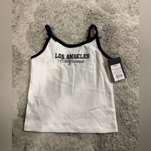 White and Black kids Tank Top..#850